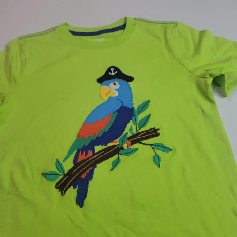 Gymboree Boys T-Shirts Size 8 Pirate & Patriotic Themes Cotton